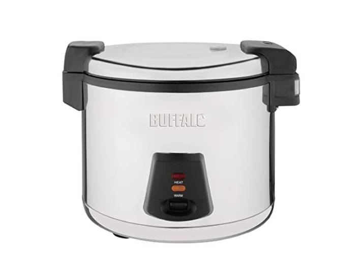Buffalo 1,95kW gewerblicher Antihaft-Reiskocher 6 Liter Reiskapazität: 13 Liter gekocht / 6 Liter ungekocht 345(H) x 460(B) x 400(T) mm J300
