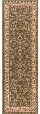 "Well Woven Ariana Palace Green Runner Rug - 2' 3"" x 7' 3"""