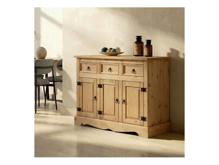 IDIMEX Kommode TEQUILA, Sidebaord TEQUILA Kommode 3 Schubladen Buffetschrank Geschirrschrank K