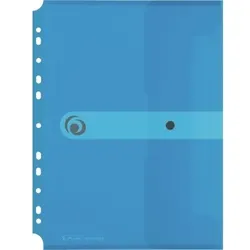 Herlitz Dokumententasche 11292943 DIN A4 Abheftrand PP transparent bl