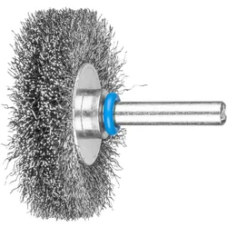 PFERD TOOLS Rundbürste ungezopft RBU Edelstahl-Draht mit Schaft - 43103103