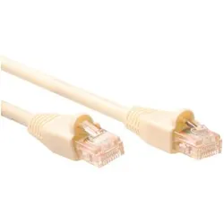ACT Ivory 15 meter U/UTP CAT5E patch cable snagless with RJ45 connectors. Cat5e u/utp snagless iv 15.00m (U/UTP, CAT5e, 15 m), Netzwerkkabel