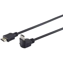 HDMI Kabel, 4K, verg., gewinkelt, schwarz, 1,5m
