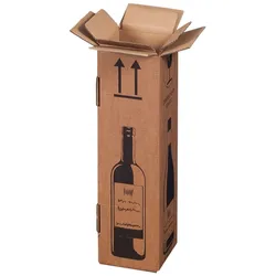 smartboxpro 80 x 1er Flaschenkarton 106 x 106 x 420 mm zweiwellig