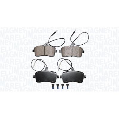 MAGNETI MARELLI Bremsbelagsatz, Scheibenbremse 363916060826 für Peugeot