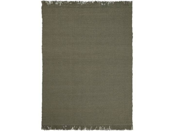 Teppich Ivar Grün Einfarbig Wolle/Polyester 140 x 200 cm
