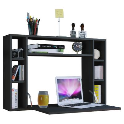 Schreibtisch VCM "Holz Hänge Schreibtisch Wandschreibtisch Wandila", schwarz, B:90cm T:20cm, Tische, Schreibtisch