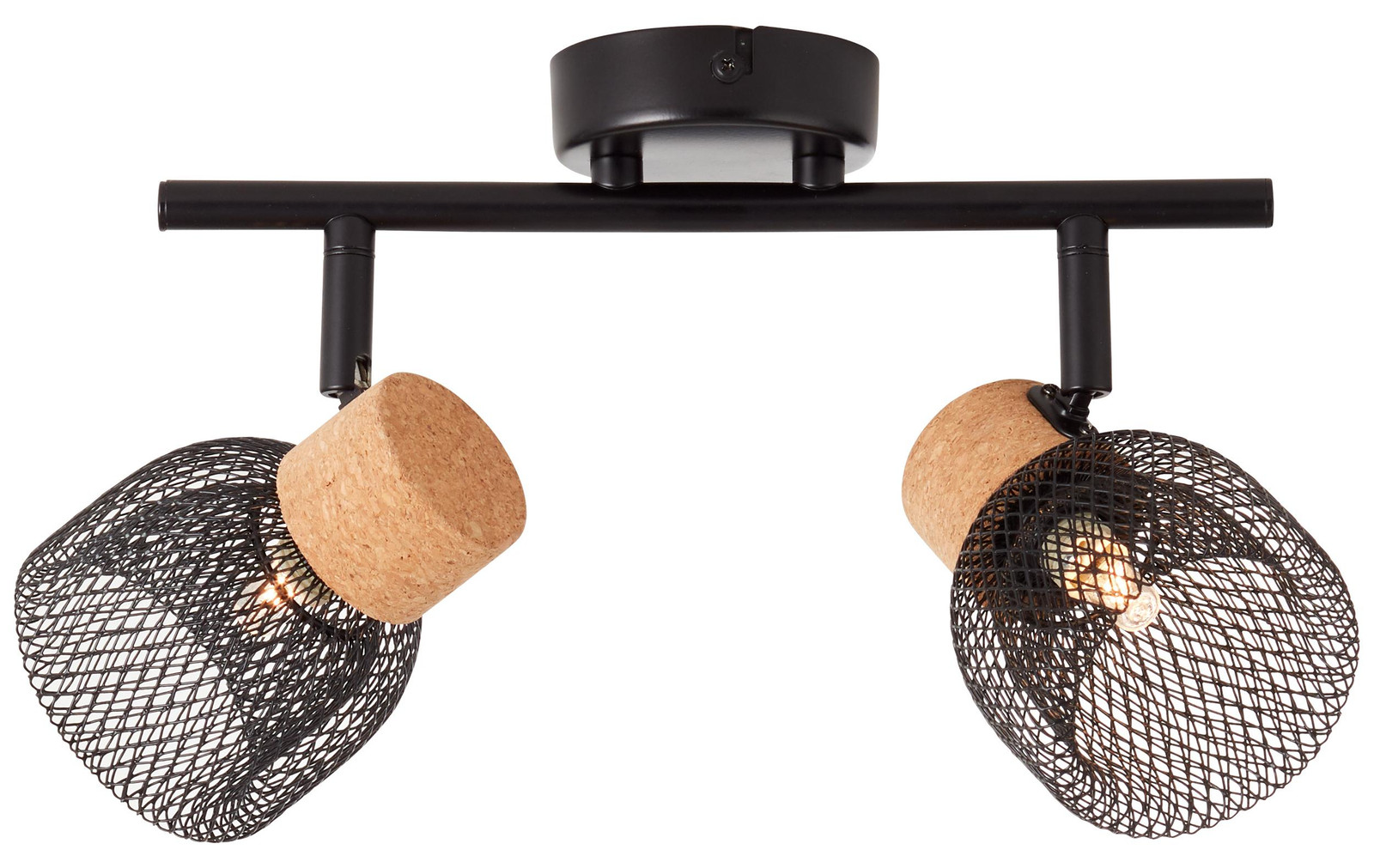 Brilliant Plafondspot Flaka 2-lichts LED accentverlichting voor woonkamer en keuken