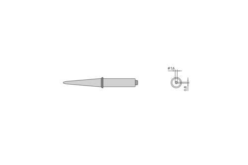 Weller CT5B8 LÖTSPITZE 2,4MM VERP. Lötspitze Inhalt