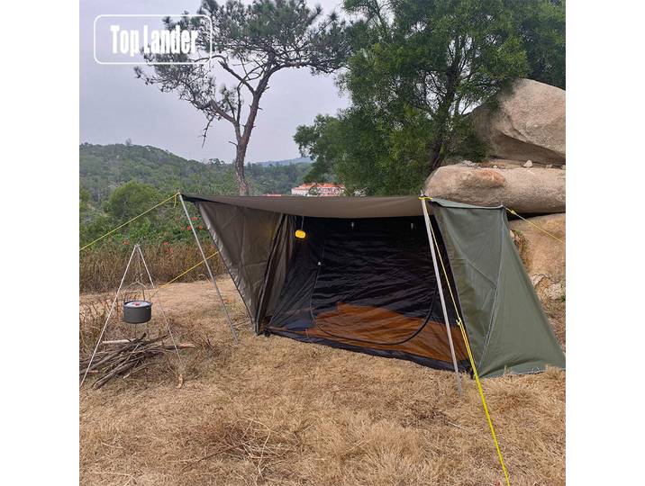 Tente Bushcraft Style boulanger Camping en plein air multifonction abri Bushcraft tente Woodland Backwoods tentes chaudes pour 2 personnes
