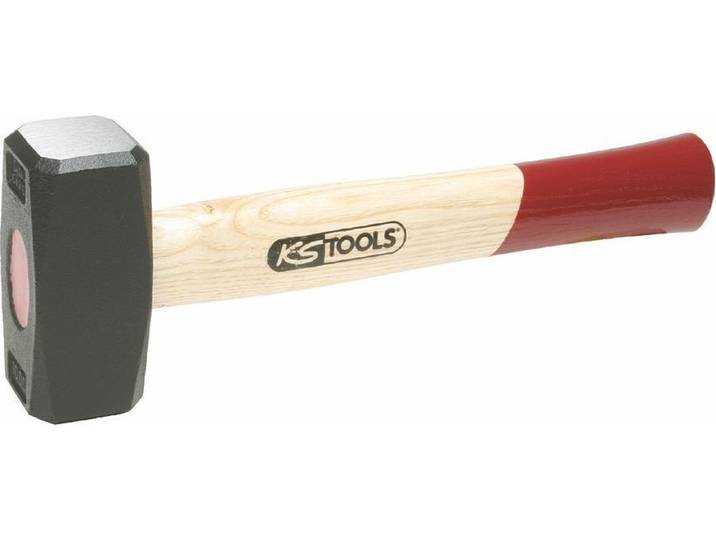 KS Tools - Dubbele hamer - 1500g - Gesmede Kop - Houten Handvat