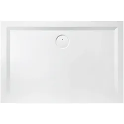 Duschwanne Muna 800x750x30, Hoesch, Solique, weiß, Antirutsch, 15 mm tief, 30 mm hoch