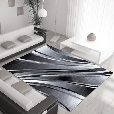 Teppich AYYILDIZ TEPPICHE "Parma 9210, auch als Läufer erhältlich" Gr. 6, schwarz, B:200cm H:9mm L:290cm, Kunstfaser, Teppiche, Teppich, Läufer, Kurzflor, Wohnzimmer