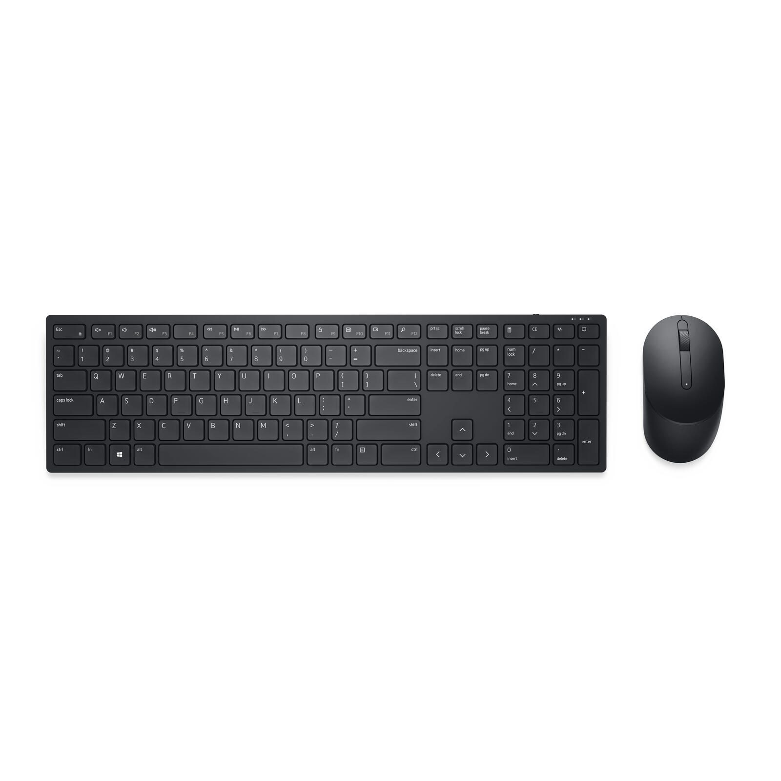 Dell KM5221W kabelloses Tastatur und Maus Set - QWERTY US - schwarz KM5221WBKB-INT