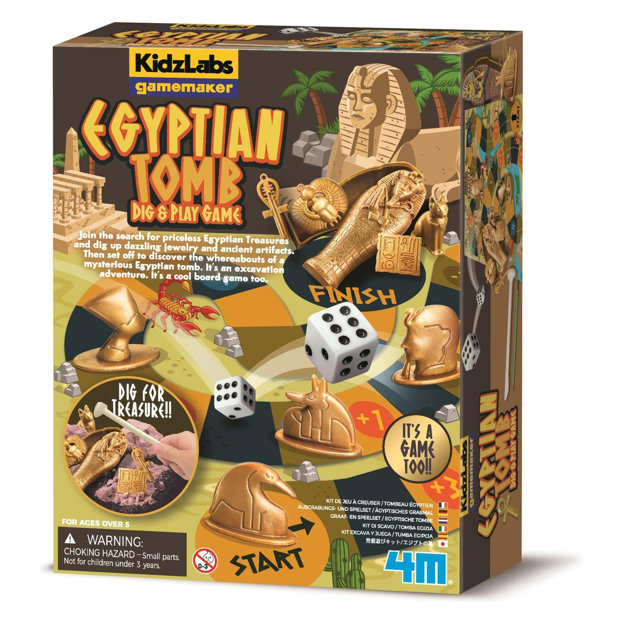 HCM Kinzel KidzLabs - Ausgrabungs- und Spielset / Ägyptisches Grabmahl (Deutsch, Englisch, Spanisch) (00-03455)