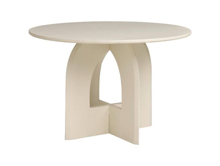 Livetastic Esstisch, Beige, Holz, Mangoholz, massiv, rund, A-Form, 120x76x120 cm, Esszimmer, Tische, Esstische, Esstische rund