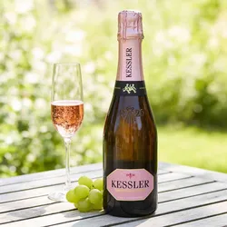 Kessler Hochgewächs Rosé Brut 0,375 Liter - Schaumwein trocken - Württemberg, Deutschland