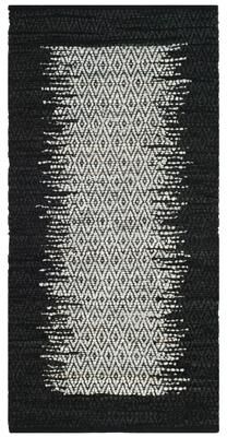 SAFAVIEH Handmade Vintage Boho Leather Mako Modern Stripe Leather Rug