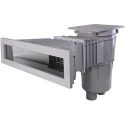 Hellgrau Einbauskimmer ABS SLIM Skimmer Standard