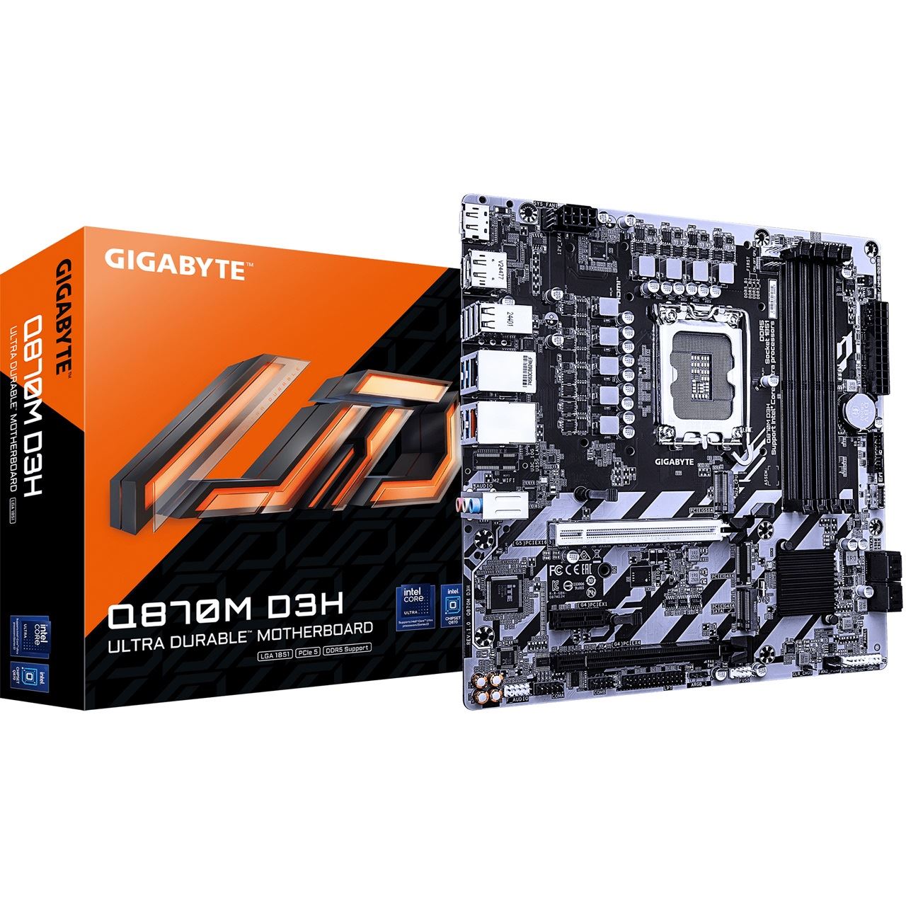 Gigabyte Q870M D3H Intel Q870 So.1851 DDR5 µATX Retail