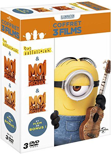 Pierre Coffin - Coffret minions : minions ; moi, moche et méchant 1 ; moi, moche et méchant 2 [FR Import] - Preis vom 10.10.2026 11:48:34 h