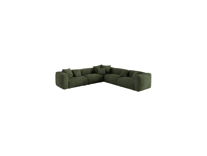 Modulares, 6-Sitzer Design Ecksofa „Martina“ Samt Grün Micadoni