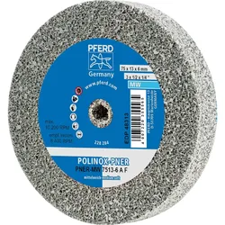 PFERD TOOLS POLINOX verpresstes Vlies-Rad PNER für Geradschleifer, Biegwellen und Schleifblöcke - 44691442
