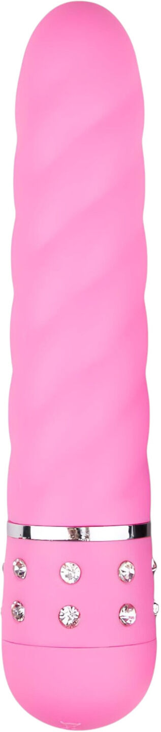 Easytoys Diamond - Twisted Rod Vibrator (Pink)