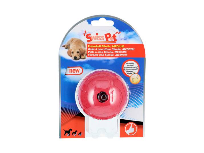 swisspet Futterball Sibella M D=70mm rot