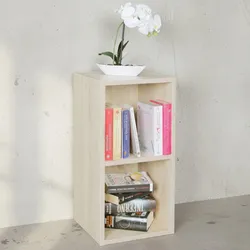 KADIMA DESIGN Standregal CERVINO: 2 Regalfächer, Sonoma Farbton, 30x60x30 cm, Melaminharzbeschichtung