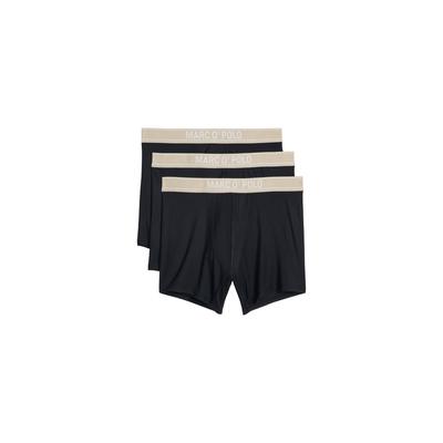 Trunk MARC O'POLO, Herren, Gr. L (54), Jersey, schwarz, Jersey, Obermaterial: 90% Modal, 10% Elasthan, körpernah, Unterhosen, ohne Eingriff, mit elastischem Logobund