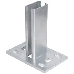 Alberts® Pfostenträger f.Zaunpfosten Doppelstab-Gittermatten,fvz,z.Aufschraub.,150x100 686055