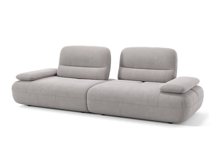 Designsofa DUBAI Stoffsofa Stoffcouch mit Sitzverstellung