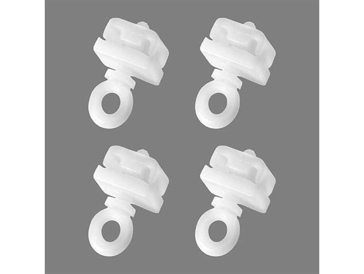 Feststeller GOOD LIFE Unis Gr. 1, weiss (weiß), H:2,4cm L:1,8cm, Kunststoff, Gardinenbefestigungen, Feststeller, für U-Schienen