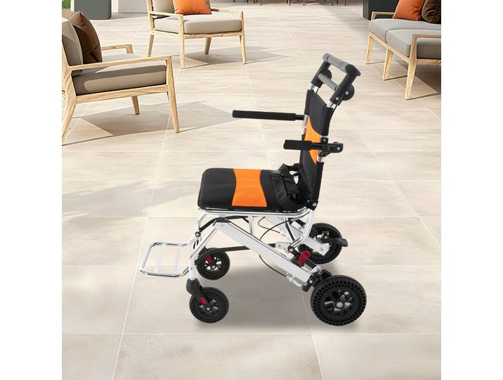 Scooter de mobilité pliable léger à 4 roues en alliage d'aluminium pour personnes âgées et handicapées