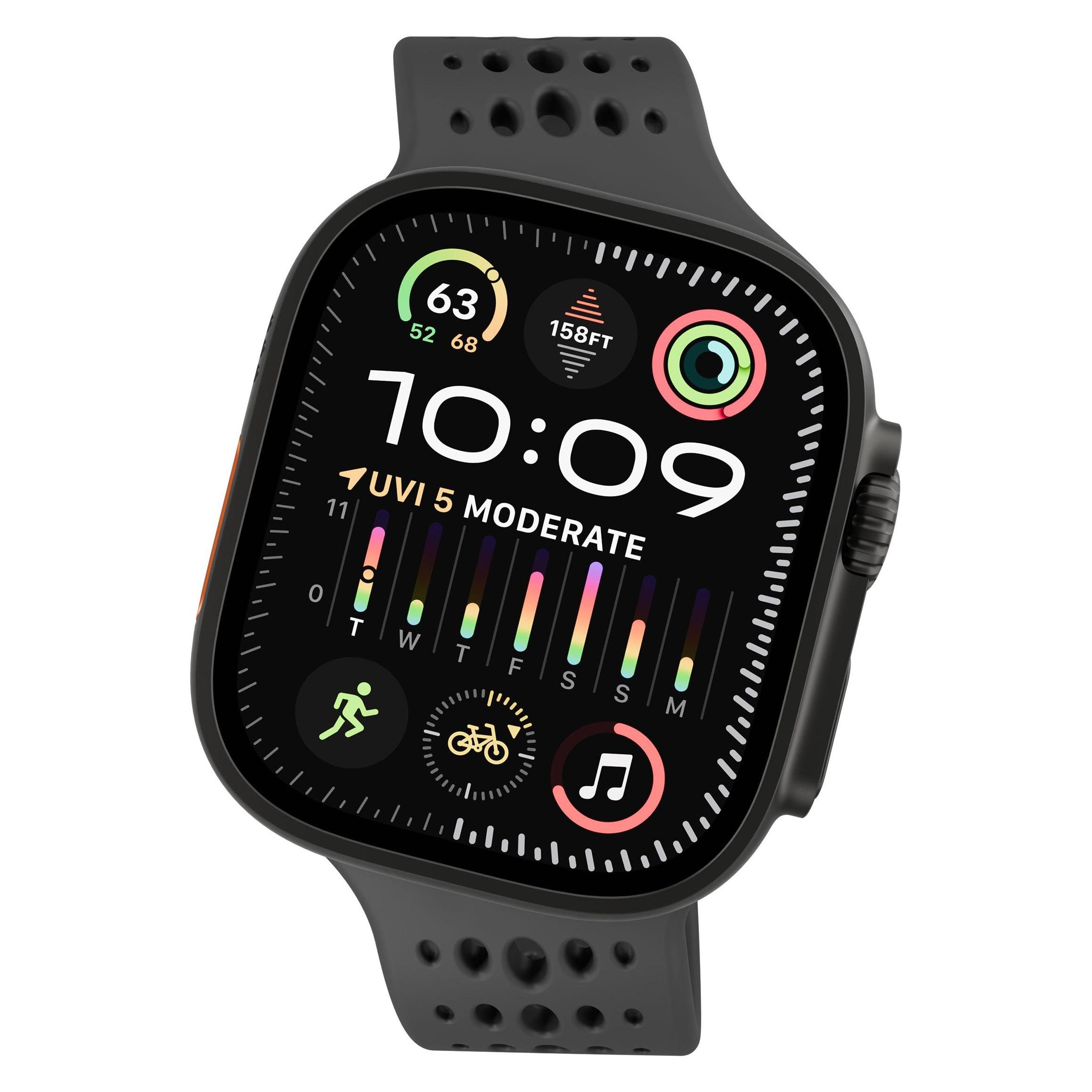 Decoded Armband Ares O Apple Watch 44-49 mm Silikon (Silikon) (D26AWS46ABS1BK)