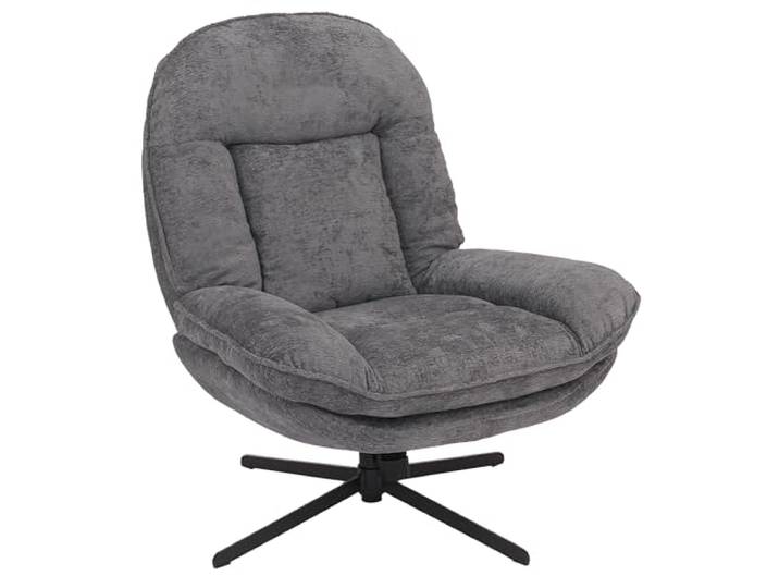 Mendler Relaxsessel HWC-P32 Metall - grau Fernsehsessel, Nosagfederung, Polstersessel, drehbar Stoff/Textil, Chenille (370, g/m²)
