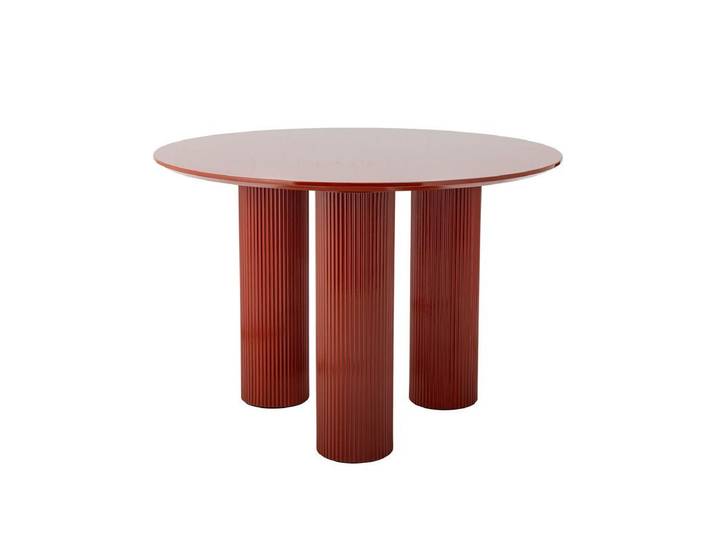 Esstisch Rufia – Skulpturales Design in Rot - Rot - Luxusbetten24