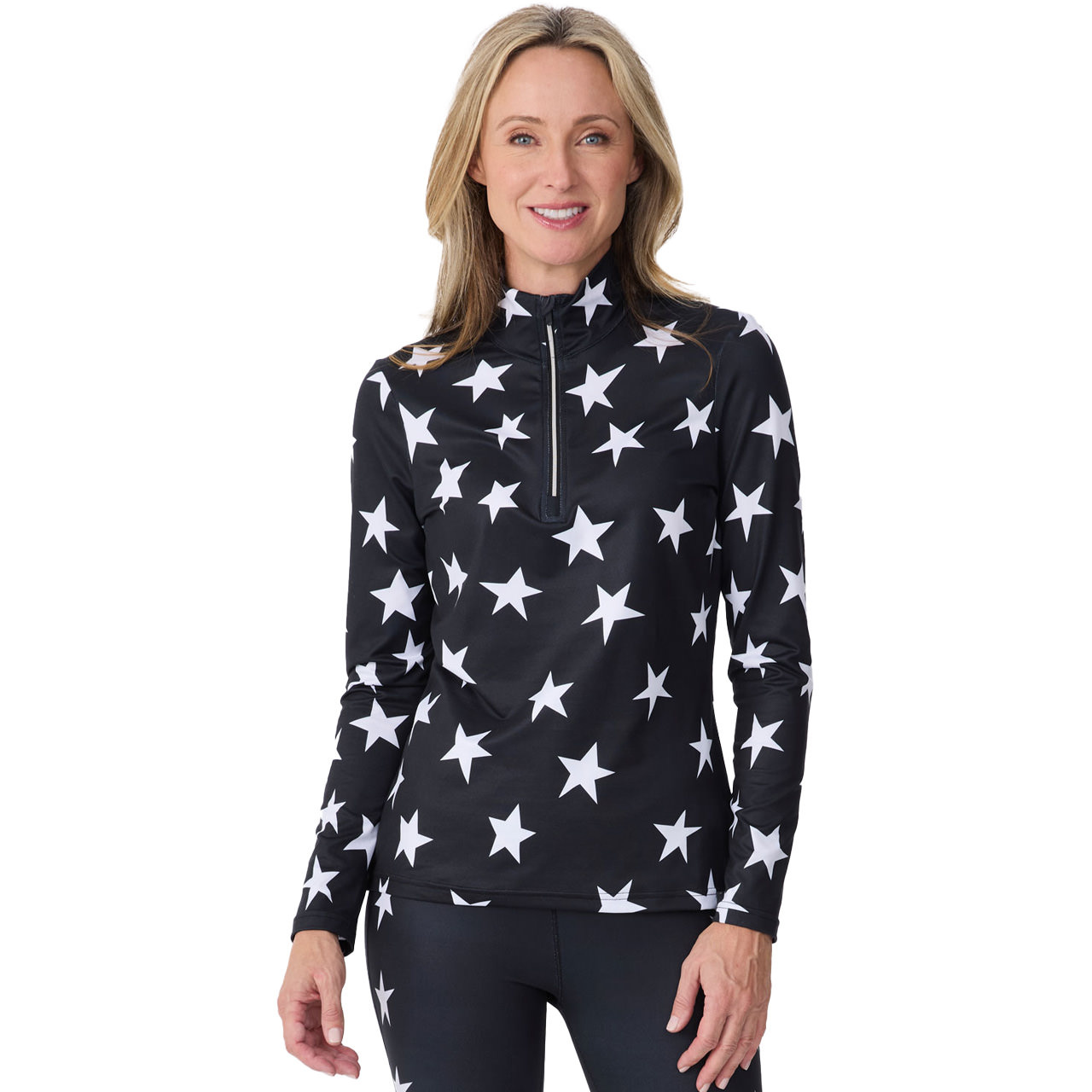 Krimson Klover Damen Skishirt ALL OVER STARS black - S