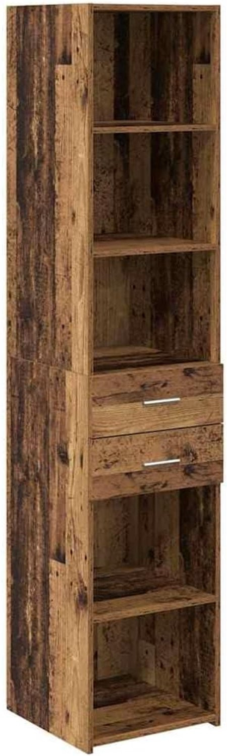 PUGYNBK Highboard met laden en metalen handgrepen in hout en metaal