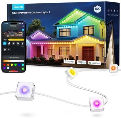 Discount Dollar Deals Permanent Outdoor Lights, Waterproof, Works With Alexa, Google Assistant, Dynamic Modes Permanent Outdoor Lights, Waterproof, Works With Alexa, Google Assistant, Dynamic Modes