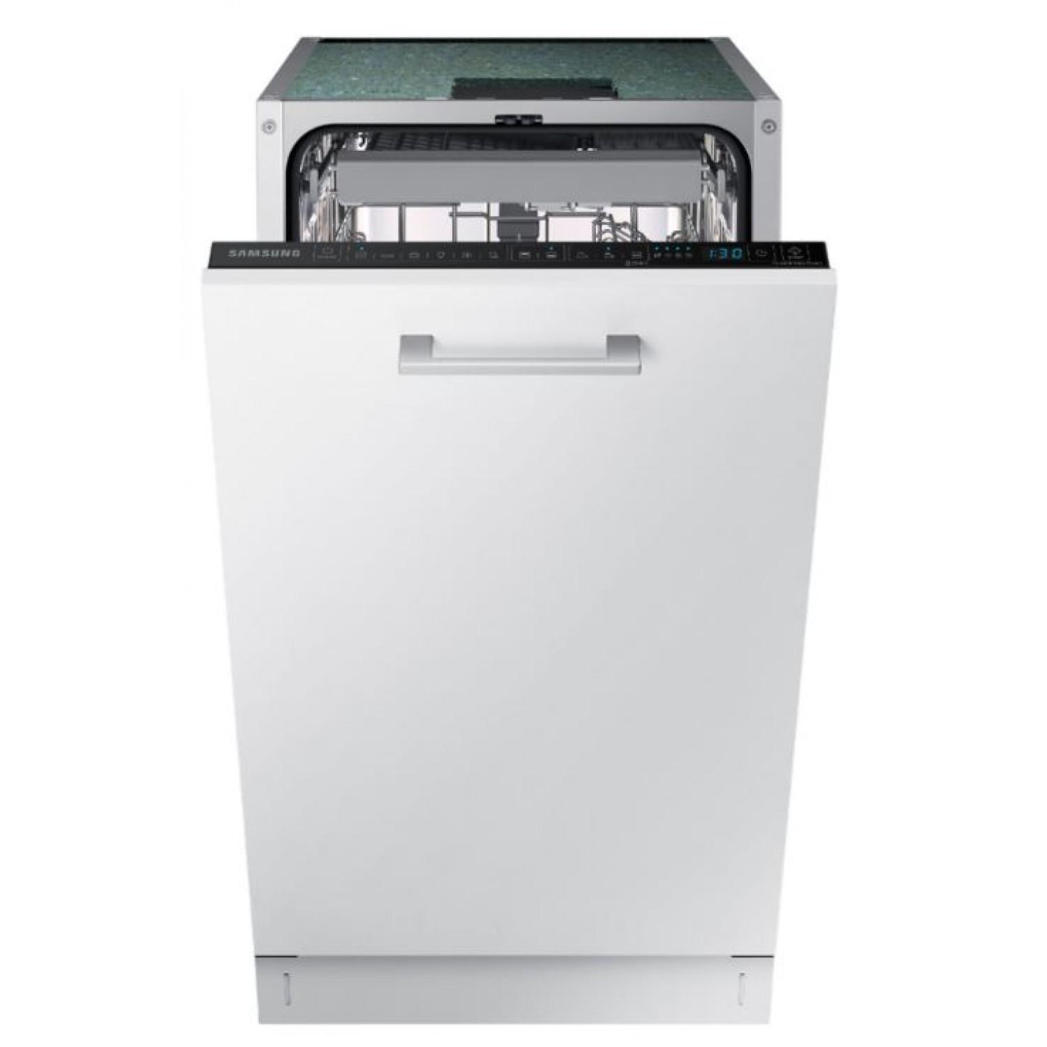 Samsung DW4000RM, Voll integriert, Single (45 cm breit), Weiß, Weiß, Berührung, Zusammenklappbar