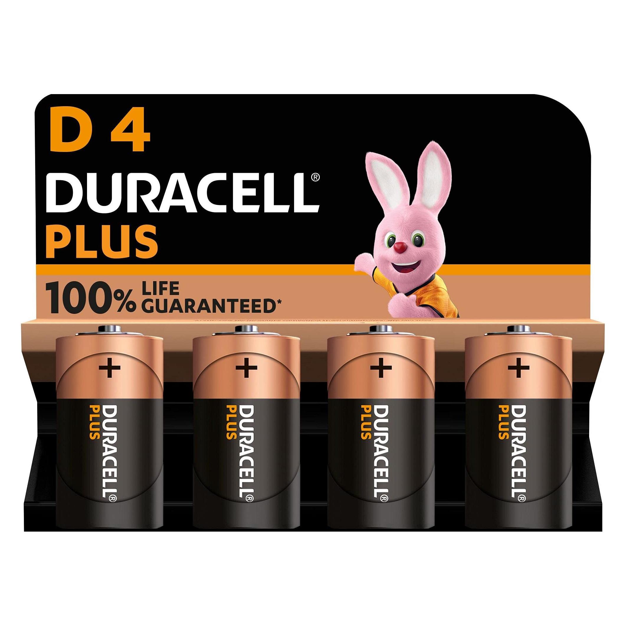 Duracell Plus (4 Stk., D) (DUR019201)