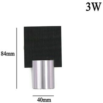 Friendly Fresh Finds Modern LED Wall Lamp Aluminum Indoor Lighting For Bedroom Living Room 3w cool White(5500 7000k)