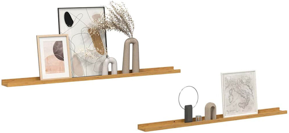 17 Stories Floating Shelf Beige 3cm H x 115cm W x 9cm D