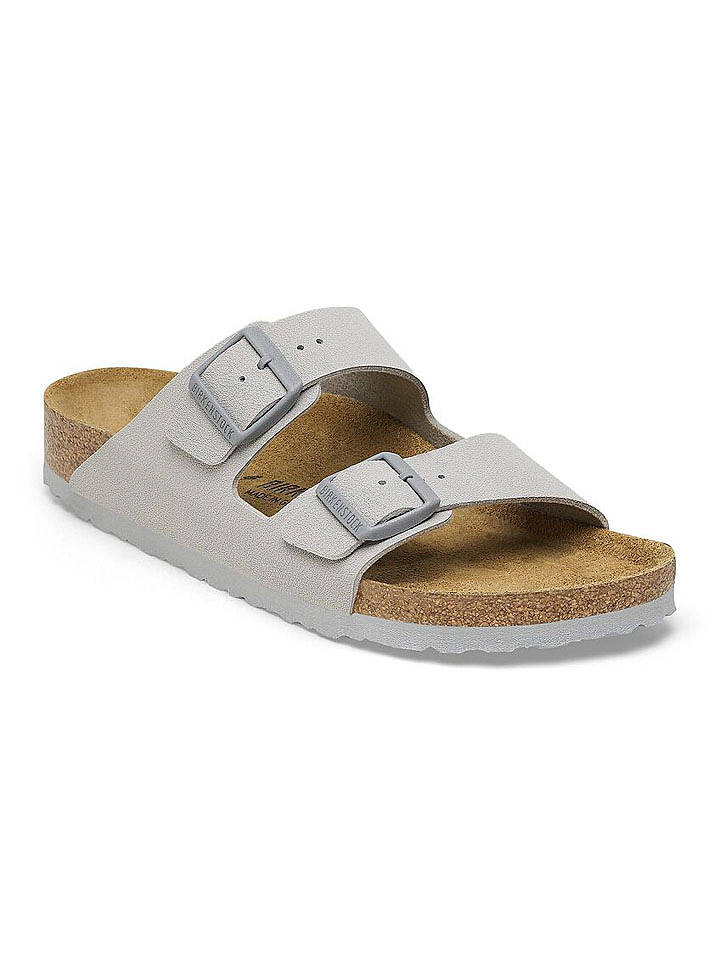 Birkenstock Pantoletten "Arizona BF" in Grau - Weite S - 40