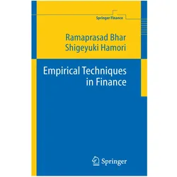 Empirical Techniques in Finance, Fachbücher von Ramaprasad Bhar, Shigeyuki Hamori