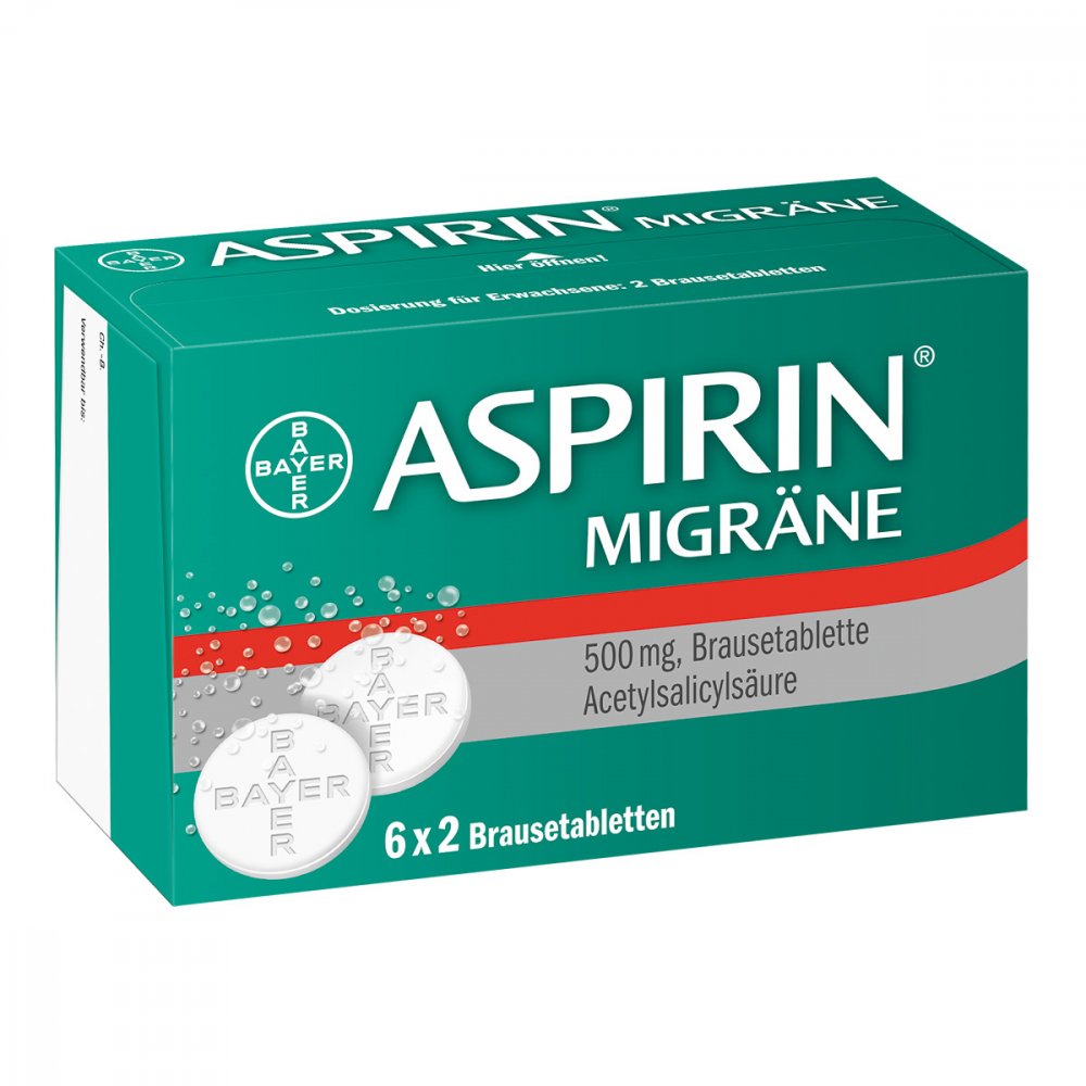 Bayer Vital GmbH Aspirin Migräne Brausetabletten 00958281