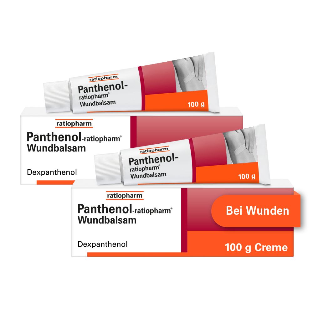 PANTHENOL-ratiopharm Wundbalsam Doppelpack 2x100 g Creme