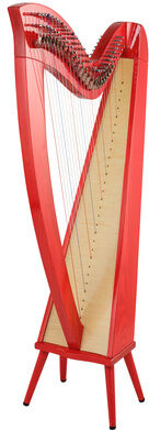 Thomann Celtic Harp Ashwood 29 TRD Translucent Red